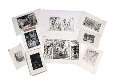 Lot 604 - Nine early 20th Century figural etchings by various artists