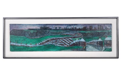 Lot 23 - Tom McGuinness - Northern mining town, overcast | oil
