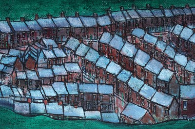 Lot 23 - Tom McGuinness - Northern mining town, overcast | oil