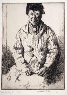 Lot 599 - Arthur Ralph Middleton Todd - Mrs Jock of Limehouse | etching