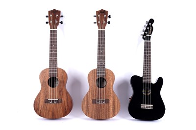 Lot 376 - Three Ukuleles