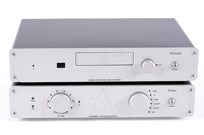 Lot 428 - A Leema Acoustics Pulse amplifier; and a Leema Acoustics Stream CD player