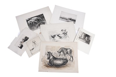 Lot 612 - Seven mainly early 20th Century animal themed prints by various artists