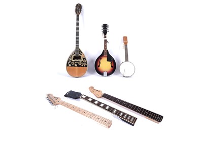 Lot 397 - A Sunn Mustang guitar neck; and other items