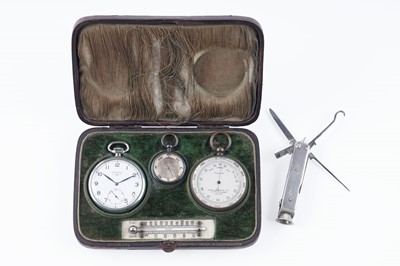 Lot 651 - A Victorian cased travelling desk set