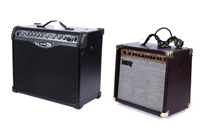 Lot 406 - Laney LA30c; and a Line 6 amplifier