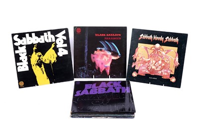 Lot 351 - Vinyl LP records by Black Sabbath and Uriah Heep