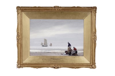 Lot 1647 - Dudley Hardy - Dutch-Fisher-women on Shore | gouache