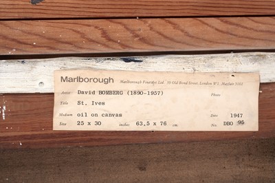 Lot 130 - David Bomberg - St. Ives, Cornwall | oil