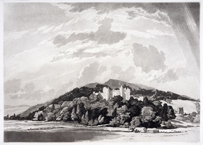Lot 555 - William Palmer Robins - Dunster Castle | aquatint