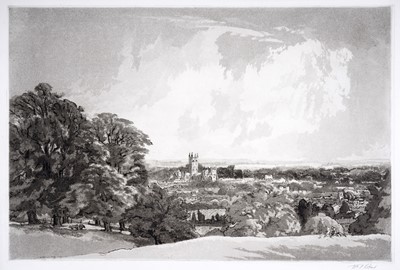 Lot 556 - William Palmer Robins - Evening, Canterbury | aquatint