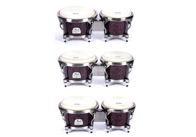 Lot 415 - Three Pearl Percussion Primero Pro Series bongos