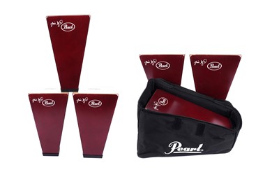Lot 423 - Six Pearl Cajon style drums