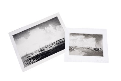 Lot 563 - William Palmer Robins – Two views of Mersea Island, Essex | aquatint
