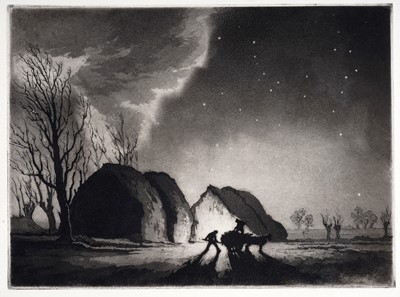 Lot 564 - William Palmer Robins - December Night | aquatint