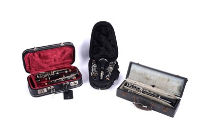 Lot 365 - A Boosey and Hawkes Regent clarinet and two others