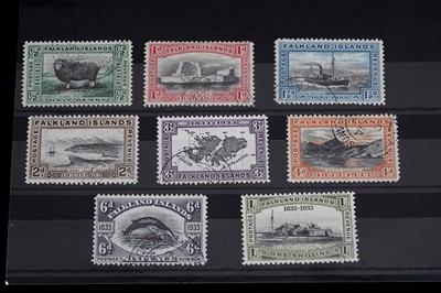 Lot 505 - Falkland Islands: 1933 part set, 1/2d. to 1s.