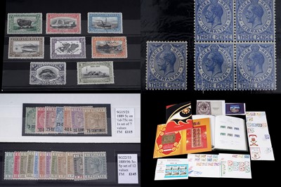 Lot 256 - Falkland Islands: 1933 part set, 1/2d. to 1s.; and other Gibraltar stamps