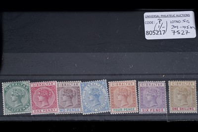Lot 513 - Gibraltar: 1898 1/2d to 1s two sets