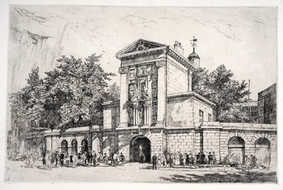 Lot 576 - William Palmer Robins – Visiting Day, Saint Bartholomew’s Hospital | etching