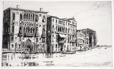 Lot 578 - William Palmer Robins – The Grand Canal | etching