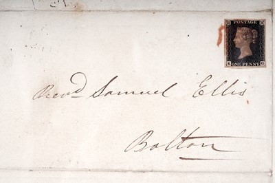 Lot 424 - Queen Victoria 1d. black 1840 on wrapper