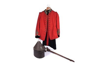 Lot 526 - A Victorian and later dress uniform and sword for an officer of the Royal Engineers
