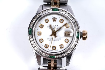 Lot 757 - Rolex Oyster Perpetual Datejust: a lady's automatic superlative chronometer wristwatch