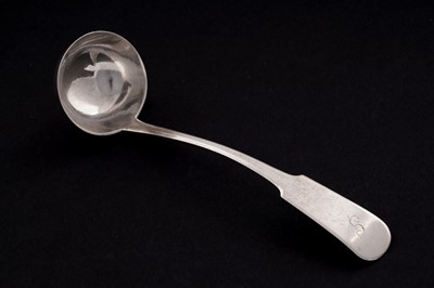 Lot 410 - A rare Scottish provincial silver toddy ladle