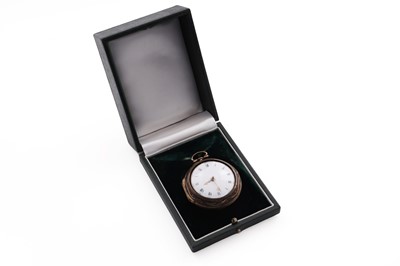 Lot 387 - An 18th Century gilt material pocket watch