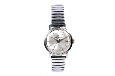 Lot 776 - Baume & Mercier: a stainless steel manual wind wristwatch