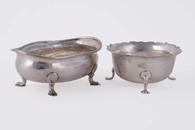 Lot 314 - A Victorian silver bonbon; and a silverplate dish