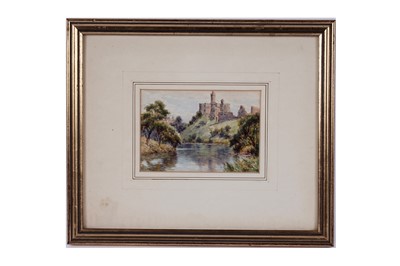 Lot 664 - Harry Sticks - Warkworth Castle from the River Coquet | watercolour