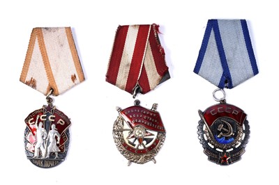 Lot 655 - Three USSR decorations