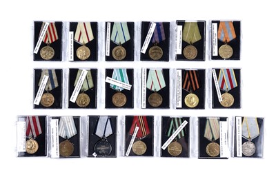Lot 634 - A selection of Russian USSR war medals