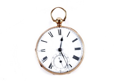 Lot 802 - John Vincent: an 18ct yellow gold cased open faced pocket watch