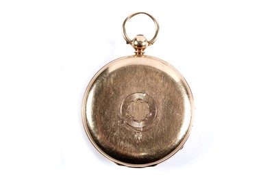 Lot 802 - John Vincent: an 18ct yellow gold cased open faced pocket watch