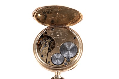 Lot 801 - American Watch Co., Waltham Massachusetts: an 18ct yellow gold cased open faced pocket watch