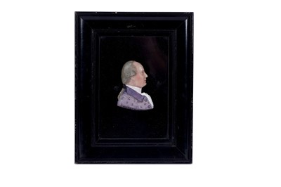 Lot 711 - Attributed to Samuel Percy - Miniature of David Garrick | wax