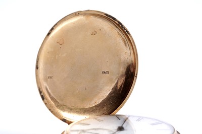 Lot 803 - M.J. Russell, London: an 18ct yellow gold cased hunter pocket watch