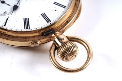 Lot 803 - M.J. Russell, London: an 18ct yellow gold cased hunter pocket watch
