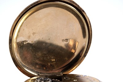 Lot 803 - M.J. Russell, London: an 18ct yellow gold cased hunter pocket watch