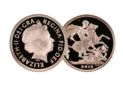 Lot 286 - Queen Elizabeth II gold proof sovereign, 2013
