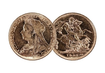 Lot 290 - Queen Victoria gold sovereign, 1901