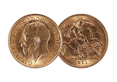 Lot 293 - George V gold half-sovereign, 1911