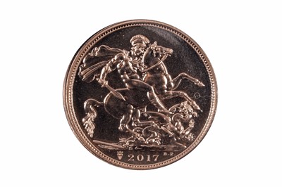 Lot 300 - Queen Elizabeth II gold sovereign, 2017