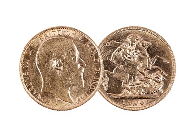Lot 313 - Edward VII gold sovereign, 1904