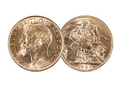 Lot 314 - George V gold sovereign, 1927
