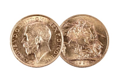 Lot 315 - George V gold sovereign, 1927
