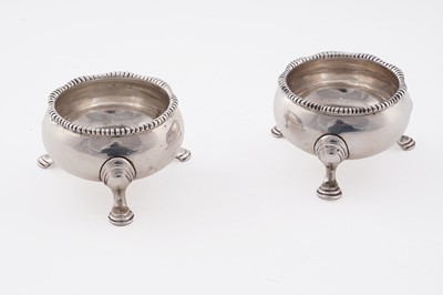 Lot 574 - A pair of George II Scottish silver salts